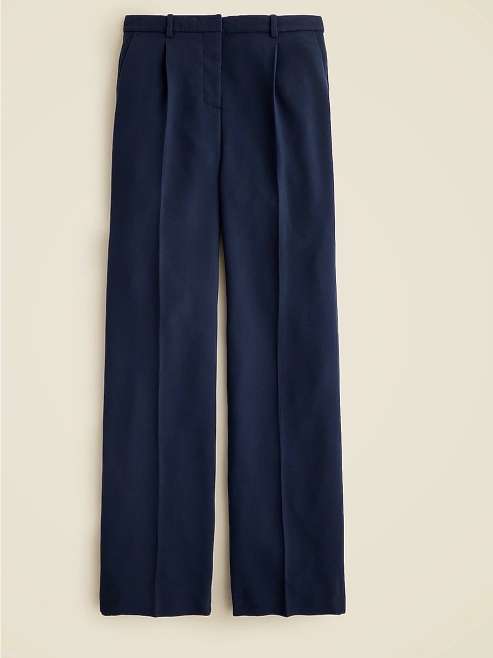 J. Crew Navy Essential Wide-Leg Pants